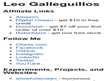 Tablet Screenshot of leogalleguillos.com